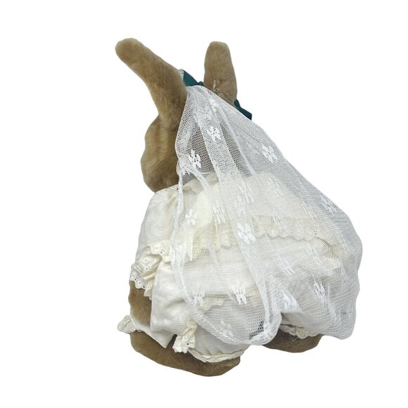 Dakin Victoria Rose Holly Pond Hill Bride Rabbit Bunny Plush Bridal Gown 12" - Picture 3 of 16